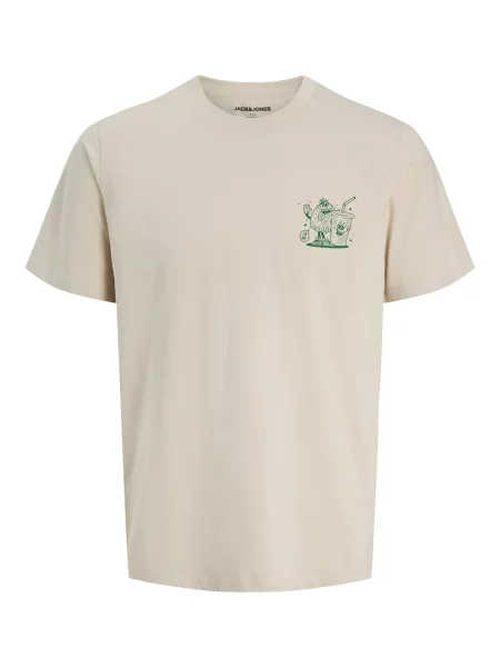 JACK & JONES Tricou JJBrewy / verde bej