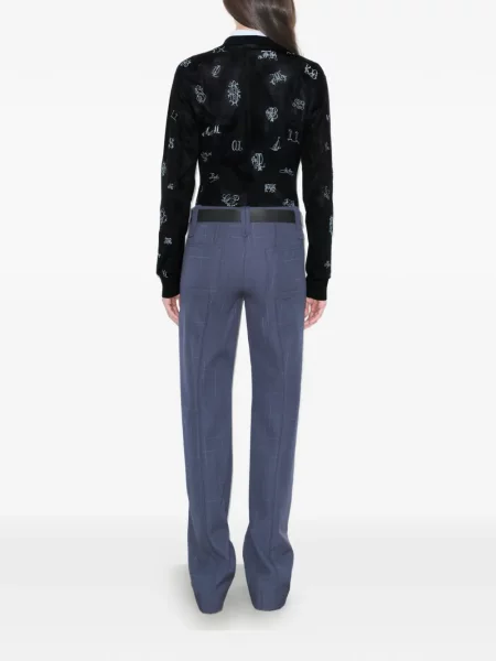Pulover Tory Burch de mătase negru