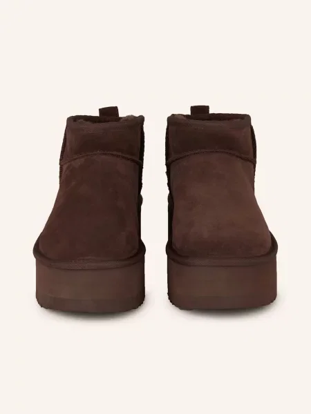 Ugg Botki Na Platformie Classic Ultra Mini Platform braun