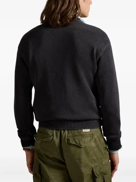 Μικρός κασκέτο Polo Ralph Lauren με χαμηλή μέση υφαίνω διαγωνίως πράσινο