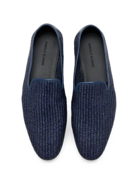 Pantofi loafer Manolo Blahnik albastru