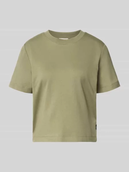 T-shirt o kroju relaxed fit z czystej bawełny S.oliver Red Label zielona