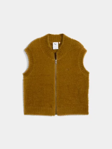 Жилет з утеплювачем PUMA Yona Full-zip Vest комбінований верх коричневий