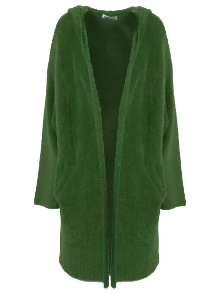 Influencer Palton tricotat verde