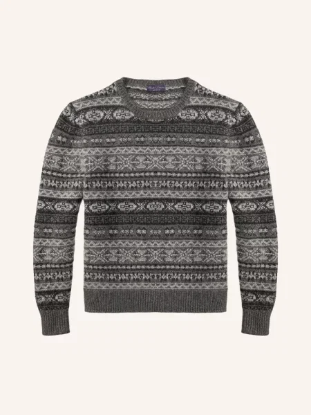Ralph Lauren Purple Label Svetry S Kašmírem / světle / tmavě šedá