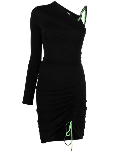 Rochie mini Karl Lagerfeld scurtă de costum negru