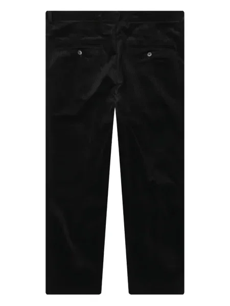 Pantaloni Wacko Maria de catifea cord plisate negru