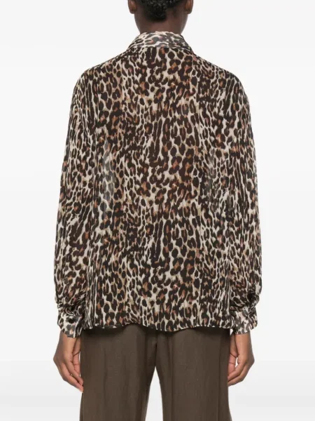 Cămașă Imperial cu imagine cu model leopard maro