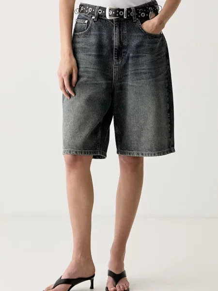 Gestuz pantaloni scurți pentru femei din denim GZsusara albastru