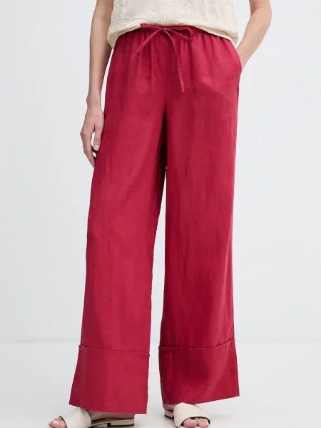 United Colors of Benetton pantaloni pentru femei din in
