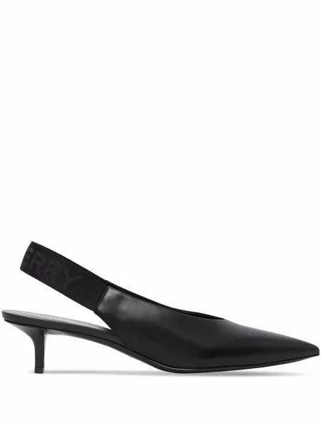 Pantofi cu toc Burberry slingback negru