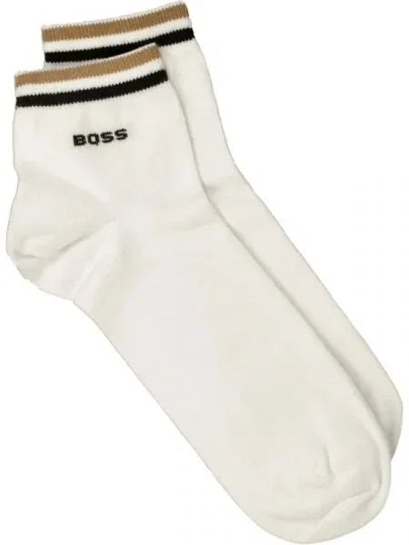 BOSS BLACK Șosete 2P SH Stripe CC alb