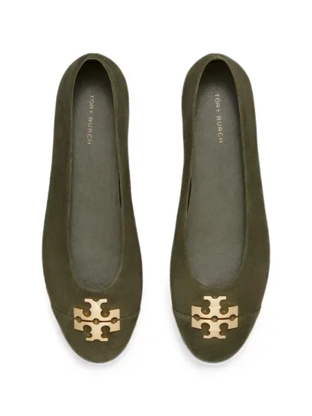 Balerini Tory Burch cu autograf verde