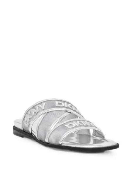 Papuci Dkny cu broderie cu bretele