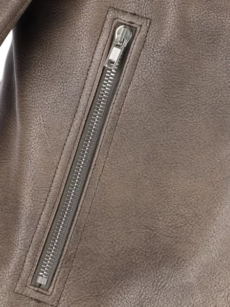 Geanta de piele Rick Owens asimetrică maro