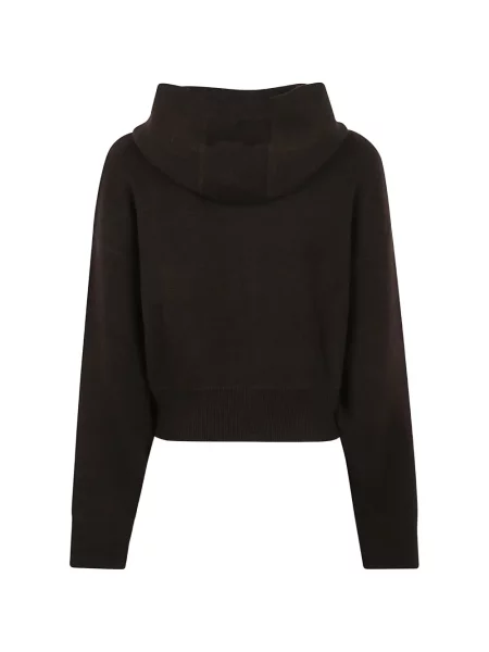 Cardigan Lisa Yang cu glugă maro