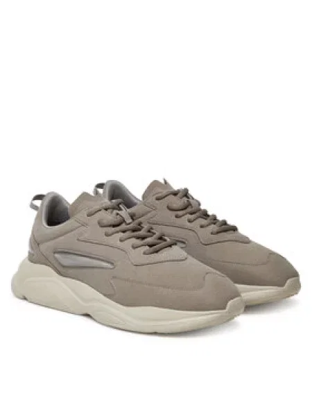 HUGO Sneakersy Leon Šedá hnědé