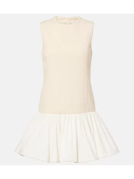 Rochie Patou din tweed alb