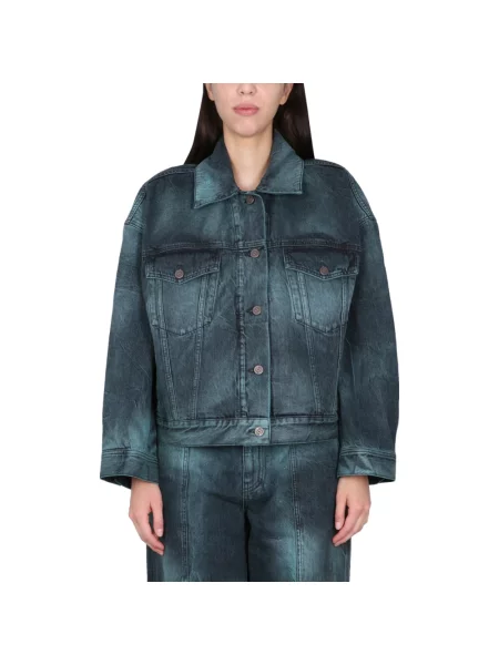 Tie dye kurtka Stella Mccartney wiązana niebieska