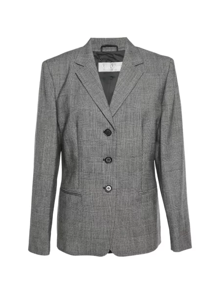 Kockás zakó Max Mara szürke