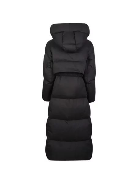 Palton Add cu glugă negru