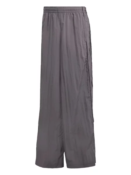 Spodnie Adidas z siateczką na platformie w paski szare