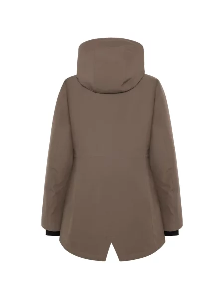 Parka w kroju regular fit z kapturem model Alana' Didriksons brązowa