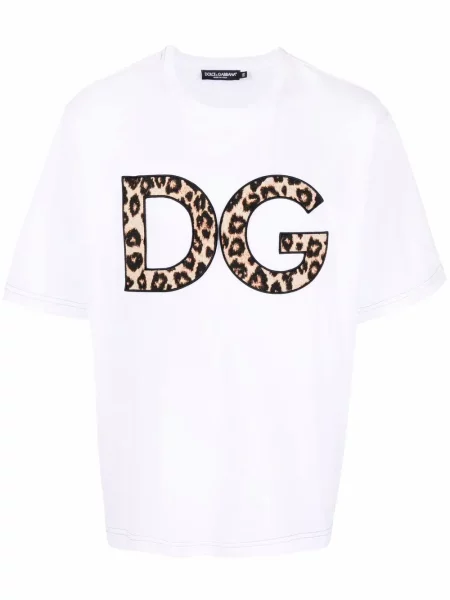 Tricou Dolce & Gabbana cu imagine cu model leopard