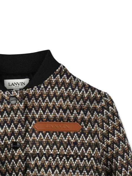 Kurtka bomber dziecięcy Lanvin Enfant czarny