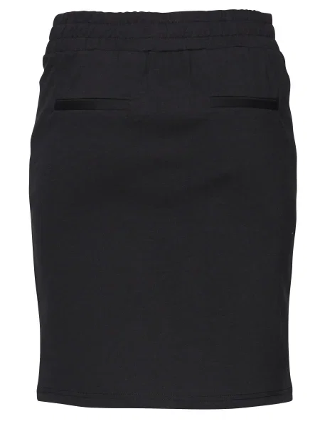 Spódnica mini Ichi z dżerseju czarna