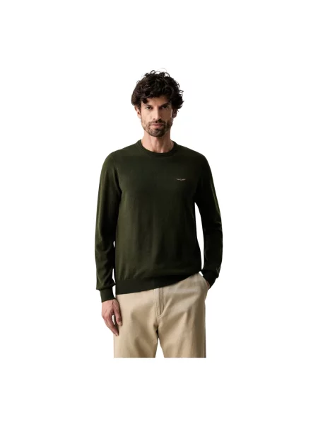 Sweter Aeronautica Militare wełniany zielony
