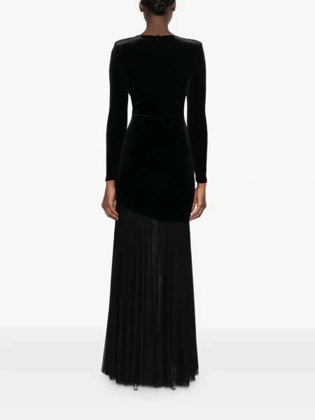 Rochie maxi Chiara Boni La Petite Robe de catifea negru