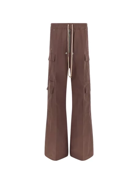 Pantaloni cargo Rick Owens cu cordon maro