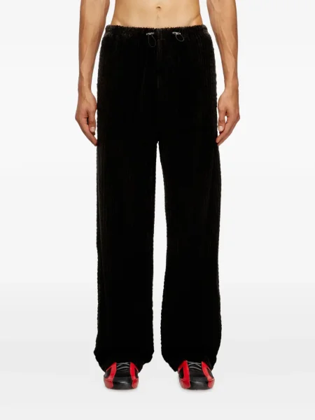 Manšestrové kalhoty Diesel hnědé