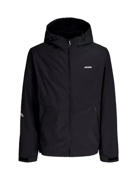 JACK & JONES Demisezoninė striukė JCOCLUB juoda balta