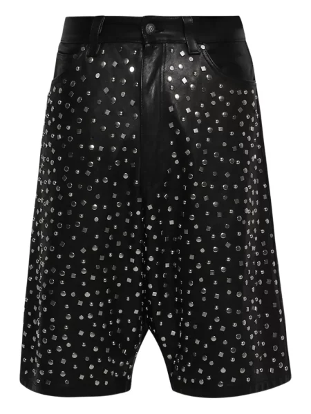 Kožené kraťasy Earthling Vip černé