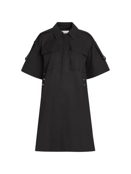 Rochie tip cămașă 3.1 Phillip Lim negru