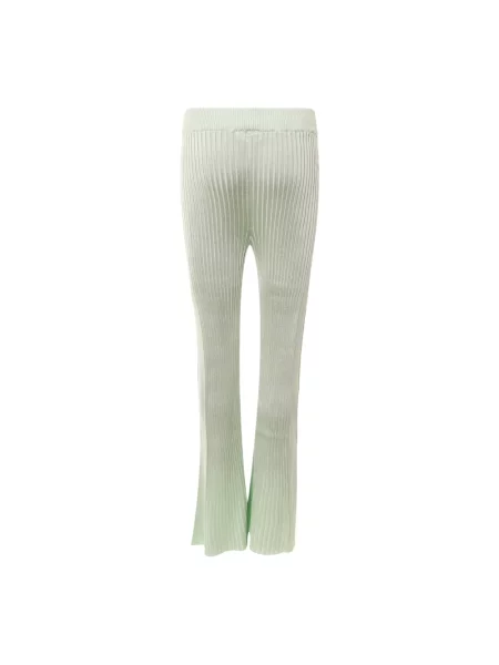 Spodnie Jil Sander dzwony zielone