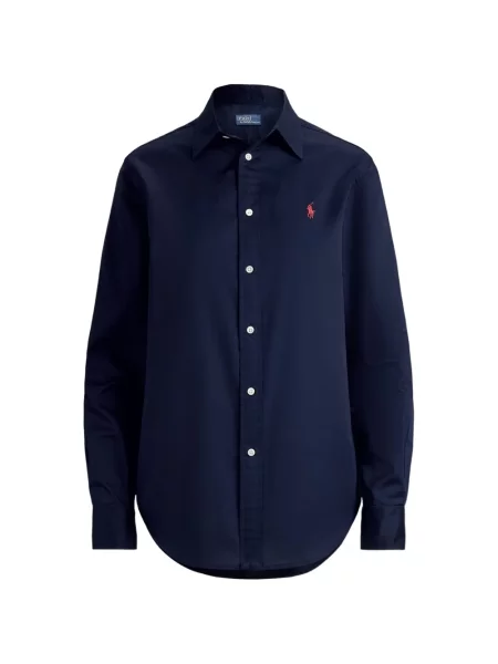 Pulover Polo Ralph Lauren clasic din țesătură twill cu autograf verde