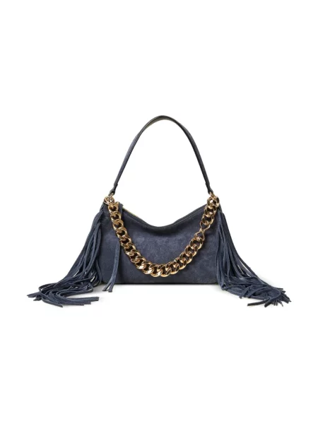 Torebka Twinset zamszowa niebieska