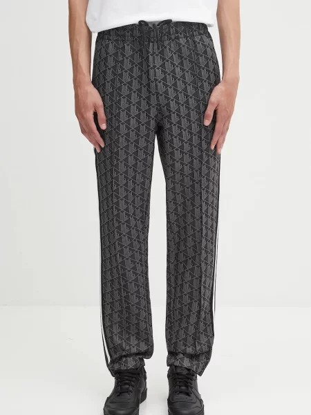 Спортивні штани Lacoste візерунок чорний