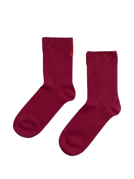 Șosete Chinti & Parker cu broderie tricotate roșu