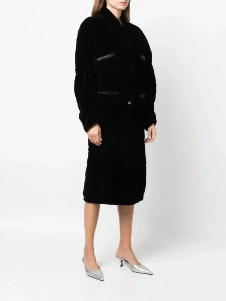 Sametové oblekové sukně Versace Pre-owned černé