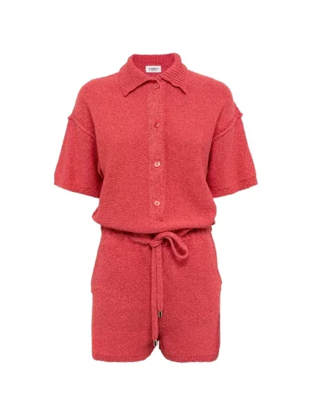 Salopetă Laneus tricotate roz