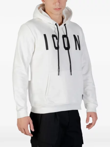Hoodie Icon Brand με σχέδιο λευκό