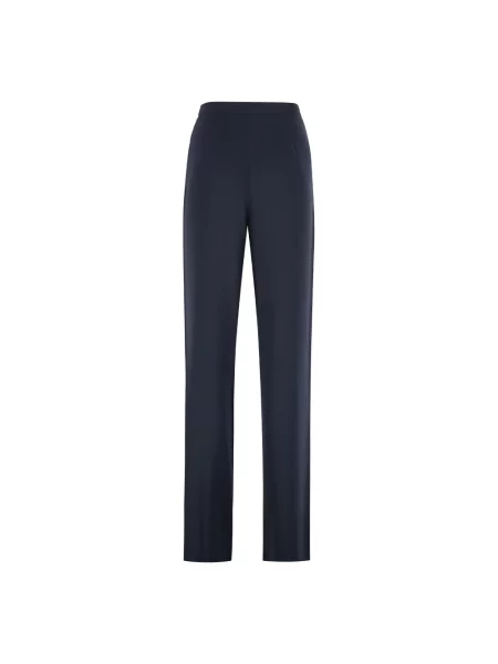 Spodnie Max Mara Studio biznesowe niebieskie