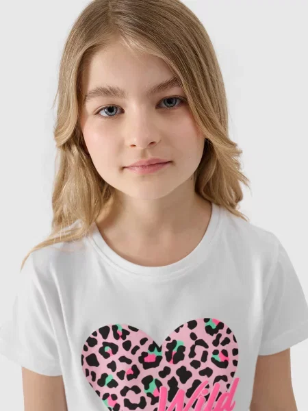 Tricou copii 4f alb