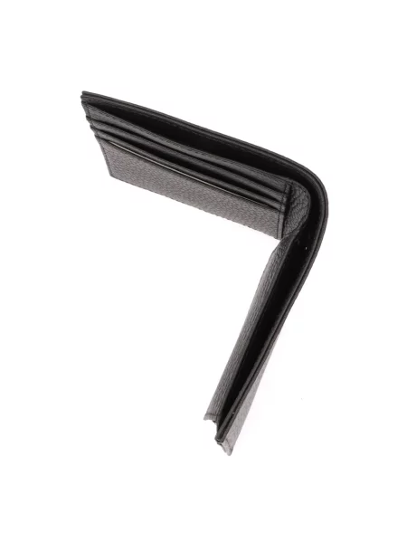 Emporio Armani Portfel skórzany czarny