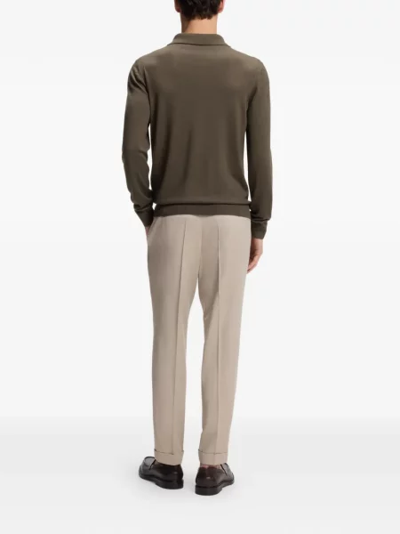 Lung tricou polo Boss verde