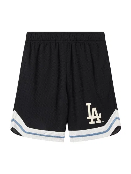 Champion Pantaloni bej / albastru deschis / negru alb